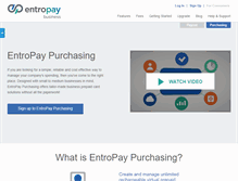 Tablet Screenshot of business.entropay.com