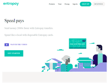 Tablet Screenshot of entropay.com